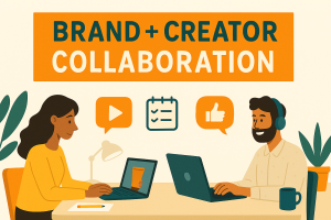 Image of brand and creator collaboration scene.