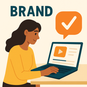 Brand reviewing UGC video submission