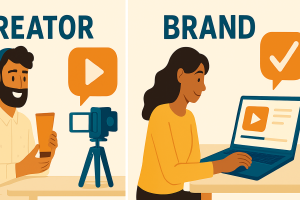 Brands and creators working together on UGC projects.